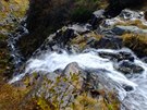 Podzimní Labský vodopád