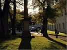 Podzim na nádvoí Strahovského klátera v Praze