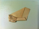 Origami kídlo sloené podle návodu Johnatana Millse létalo dobe.