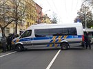 Tkoodnci zablokovali prchod Sokolskou tídou (28. íjna 2013)