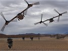 "Helikoptéra budoucnosti" podle projektu spoleností Bell Helicopter a Lockheed