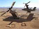 "Helikoptra budoucnosti" podle projektu spolenost Bell Helicopter a Lockheed