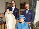 Fotografii královny se třemi následníky trůnu pořídil britský fotograf Jason...