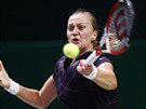 TAK TO NEVYLO. eská tenistka Petra Kvitová si své druhé finále na Turnaji...