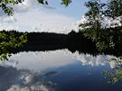 Jezero v národním parku ve Finsku