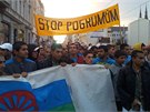 Ostravou proel romský pochod