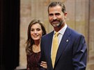 panlský korunní princ Felipe a jeho manelka princezna Letizia (25. íjna...