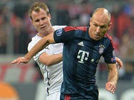 S OBRNCEM NA ZDECH. Arjena Robbena z Bayernu Mnichov se sna uhldat David...
