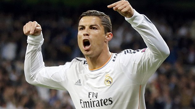 OPT DIL. Cristiano Ronaldo z Realu Madrid oslavuje gl do st Juventusu.