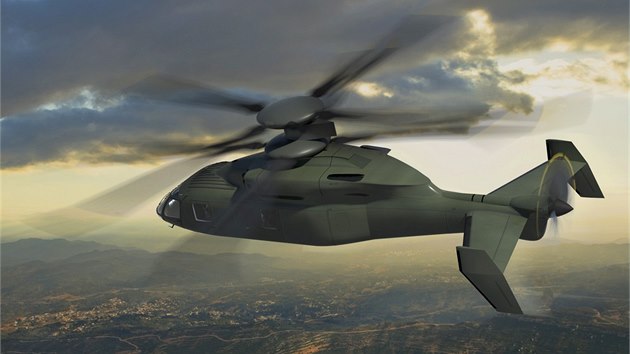 Njak takto si budoucnost helikoptr pedstavuj spolenosti Boeing a Sikorsky. Nov koncept vychz z podoby experimentlnho stroje X-2, kter je aktuln nejrychlejm vrtulnkem svta.