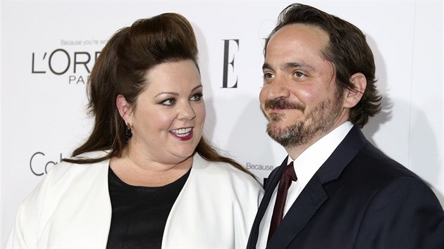 Melissa McCarthy a jej manel Ben Falcone (21. jna 2013)