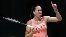 JESTÁBA, PROSÍM! Srbská tenistka Jelena Jankoviová si v utkání na Turnaji