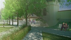 Vizualizace obnoveného parku ve Znojm