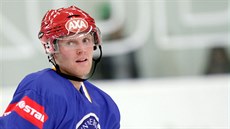 Norský hokejista Simen Viker Brekke p�sobící v barvách Masarykovy univerzity...