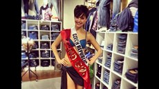 eská Miss 2013 Gabriela Kratochvílová na Miss Universe v Moskv