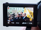 Demonstrace proti povolebnímu dní v SSD na námstí Svobody v Brn