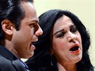 Rumunská sopranistka Angela Gheorghiu a brazilský tenorista Atall Ayan...