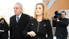 Milo� Zeman a jeho dcera Kate�ina