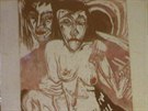 Obraz "melancholická dívka" od nmeckého umlce Kirchnera.