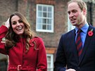 Vévoda a vévodkyn z Cambridge podpoili prodej kvtin na podporu válených...