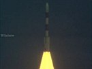 Sekundy po startu indické  rakety PSLV-C25 k Marsu