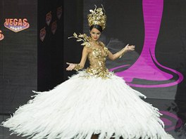 Miss Argentina 2013 Brenda Gonzalezová v národním kostýmu na Miss Universe v...