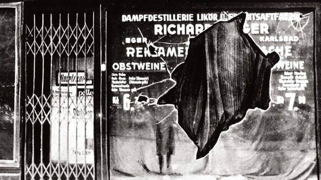 Vloha obchodu, patc idovsk rodin, znien bhem Kilov noci z 9. na 10. listopadu 1938.