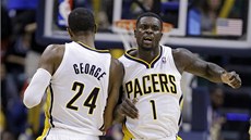 AHOUNI Z INDIANY SLAVÍ. Taneek Lance Stephensona a Paula George. 