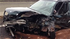 Tragická nehoda u Stehel�evsi na rychlostní silnici R7 zastavila dopravu (9.