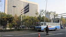 Výbuch ped sídlem Komunistické strany íny v severoínském mst Tchaj-jüan