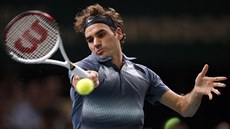 Roger Federer na turnaji v Paíi
