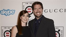 Alyson Hanniganová a její man�el Alexis Denisof (4. listopadu 2013)