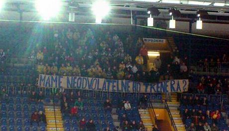 Fanouci hokejist Ústí nad Labem dali najevo svou nespokojenost s osobou