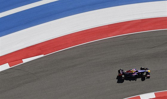 Mark Webber ze stáje Red Bull bhem Velké ceny USA v Austinu.