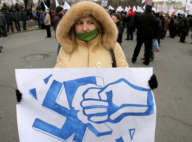 Demonstrace proti fašismu (ilustrační foto)