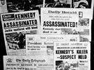 Titulní stránky vech britských deník ped 50 lety hlásily to samé: Kennedy...