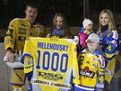 1 000. Zlínský hokejista Marek Melenovský odehrál v extralize 1 000. zápas.