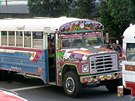 "Rudý ábel", starý autobus veejné dopravy v Ciudad de Panamá.