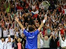 HRDINA. Radek tpánek zaídil ve finále Davis Cupu rozhodující bod. 
