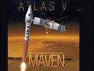 Grafika ke startu Marsovské druice Maven