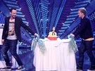 Moderátoi show esko Slovensko má talent Martin Pyco Rausch a Jakub Pracha