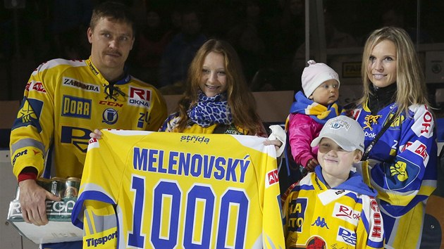 1 000. Zlnsk hokejista Marek Melenovsk odehrl v extralize 1 000. zpas.