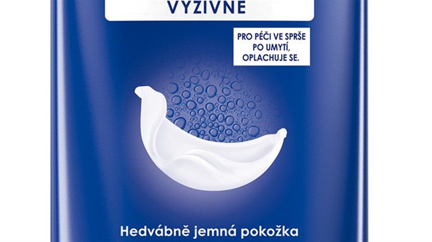 Vivn tlov mlko do sprchy. Pouijte ho a po sprchovm gelu a dobe oplchnte. Nivea, 250 ml za 115 K