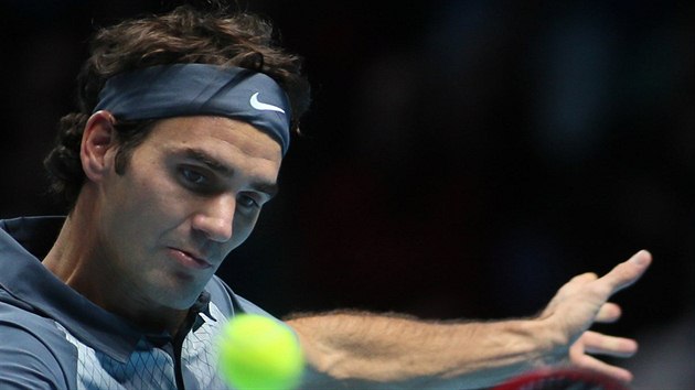 Roger Federer na londnskm Turnaji mistr