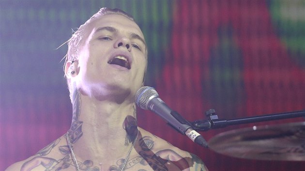 Steve Forrest  z Placebo na koncert 14.11. 2013 v prask Lucern.