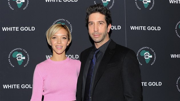 David Schwimmer a jeho manelka Zoe Buckmanov (12. listopadu 2013)