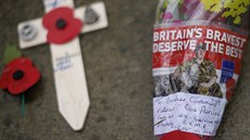 Poh�eb britského veterána Harolda Percivala v anglickém m�ste�ku Lytham St....