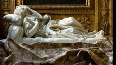 3. Socha Blahoslavené Ludovica Albertoni z kostela San Francesco a Ripa v �ím�....