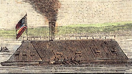 Válená lo CSS Georgia z dob obanské války v USA na historické ilustraci