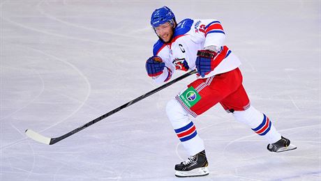 Jií Novotný, kapitán hokejist Lva Praha.